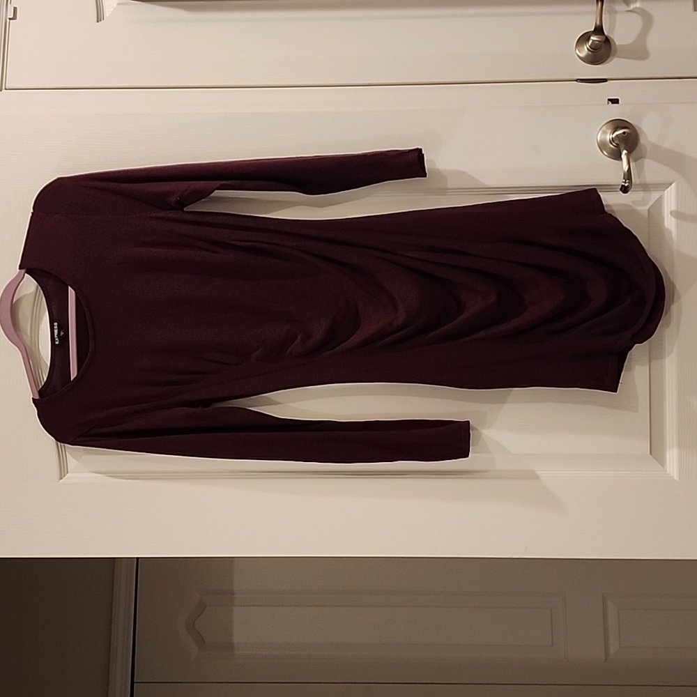 Burgundy Sweater Dress